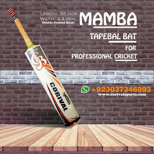 CB Mamba Rawlakot Wood Tape Ball Cricket Bat Guaranteed Bats ☑️Length: 35 inch ☑️Width : 4.4 inch ☑️Weight : 800 to 850 grams ☑️Double Pressed Wood ( Full combination for Smashing) ☑️Full Cane Handle Super comfortable Grip Call | Whatsapp | inbox +923037346993 www.corivalsports.com jawadzafar@corivalsports.com